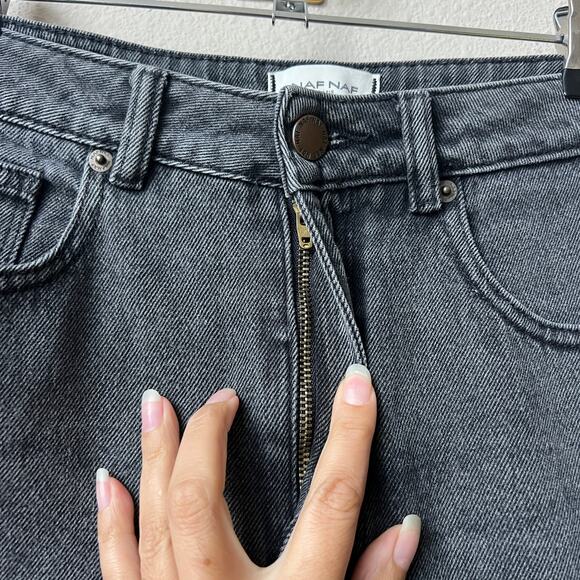 NAF NAF Paris Dark Gray High Waisted Mom Jeans Size 6 - Picture 3 of 8